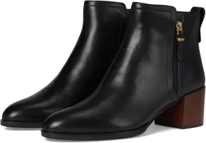 Cole Haan Womens Haisley Ankle Bootie, Black Leather, 10 Medium