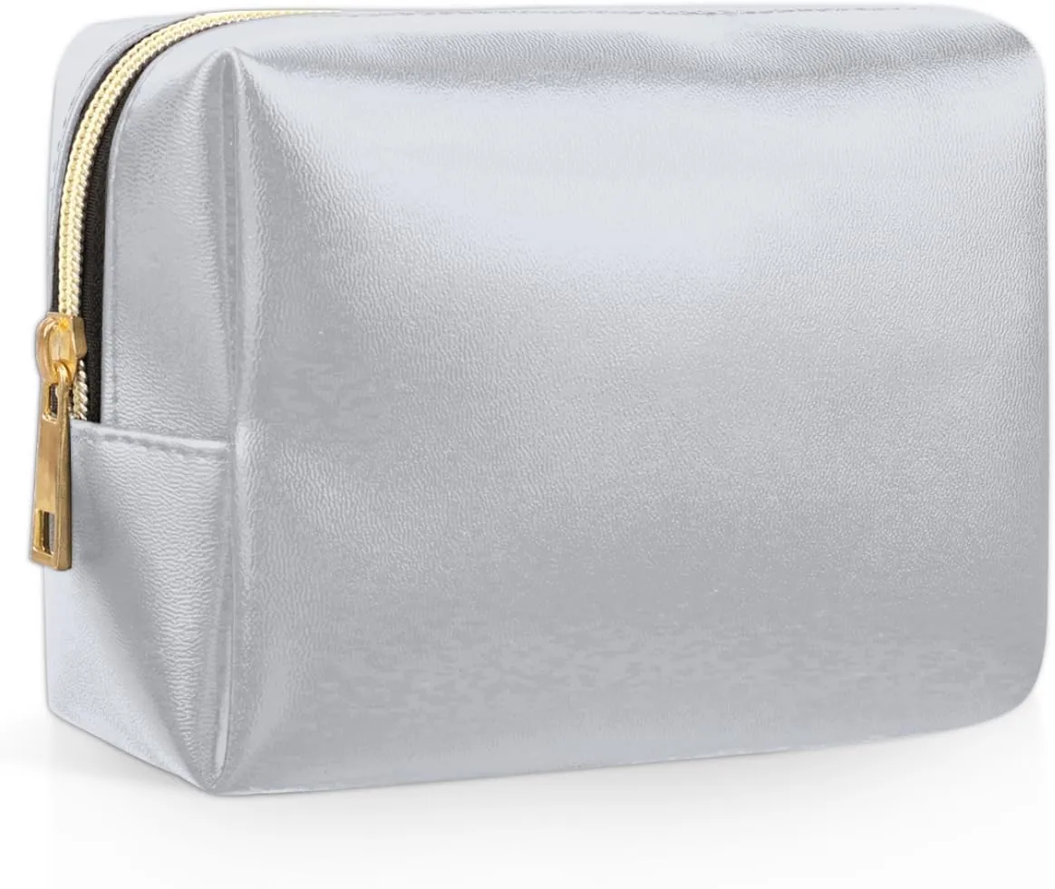 Color Mushroom Fungus Plant Printing Travel Makeup Bag Cosmetic Bags for Women Durable Portable Leather Waterproof Small Makeup Bag with 4 Pock for Christmas Birthday Gifts