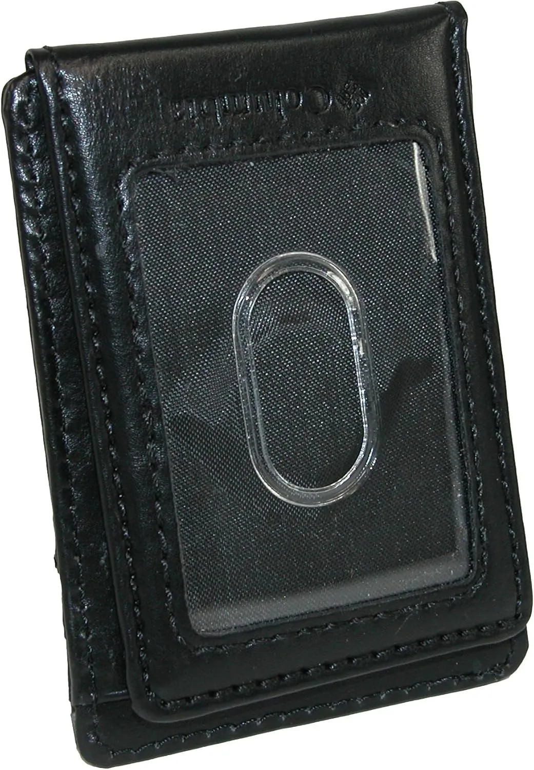 Columbia Men's Leather Front Pocket Wallet Card Holder for Travel