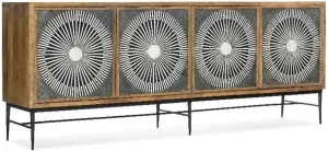 Commerce & Market Giovanni Entertainment Console in Brown Wood by Hooker