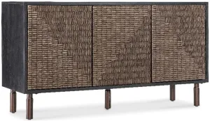 Commerce & Market Jachar Entertainment Credenza in Black Wood by Hooker