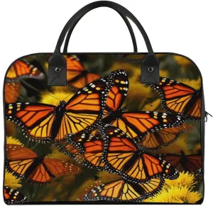 Convenient Travel Bag, Monarch Butterflie Print Travel Handbag Large Capacity Tote Travel Tote Stylish Travel Bag Durable Travel Bag