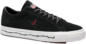 Converse Unisex One Star Pro Much Love Black/Red Suede Skate Shoes 4 Men/Women 5.5