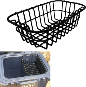 Cooler Basket Compatible with YETI Roadie 24, Dry Goods Wire Cooler Rack Storage Will Keep Smaller Items Dry and Stay Goods High for Roadie 24 Ice Chest Good to Hold Fruit, Utensils, etc