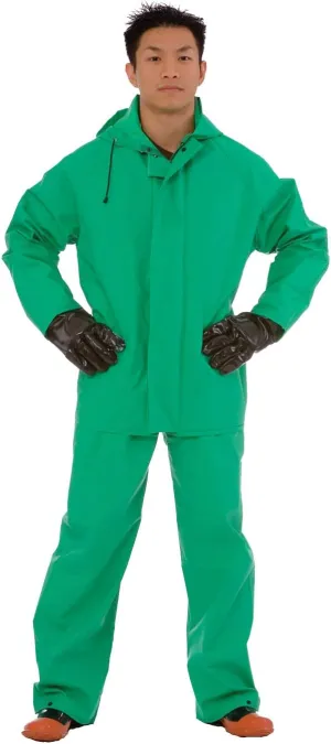 Cordova Unisex 1-pack Apex Fr .45 MM Green PVC/Nylon Scrim/PVC, 2-Piece Acid/Chemical Suit, Green, 7X-Large US