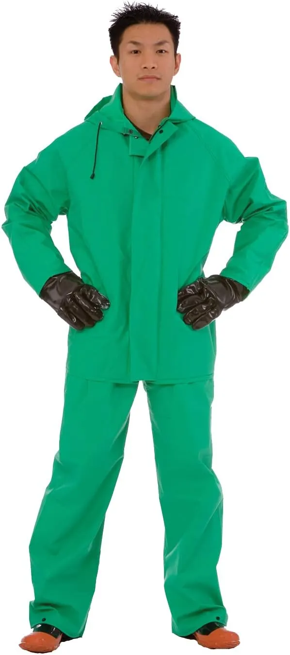 Cordova Unisex 1-pack Apex Fr .45 MM Green PVC/Nylon Scrim/PVC, 2-Piece Acid/Chemical Suit, Green, 7X-Large US