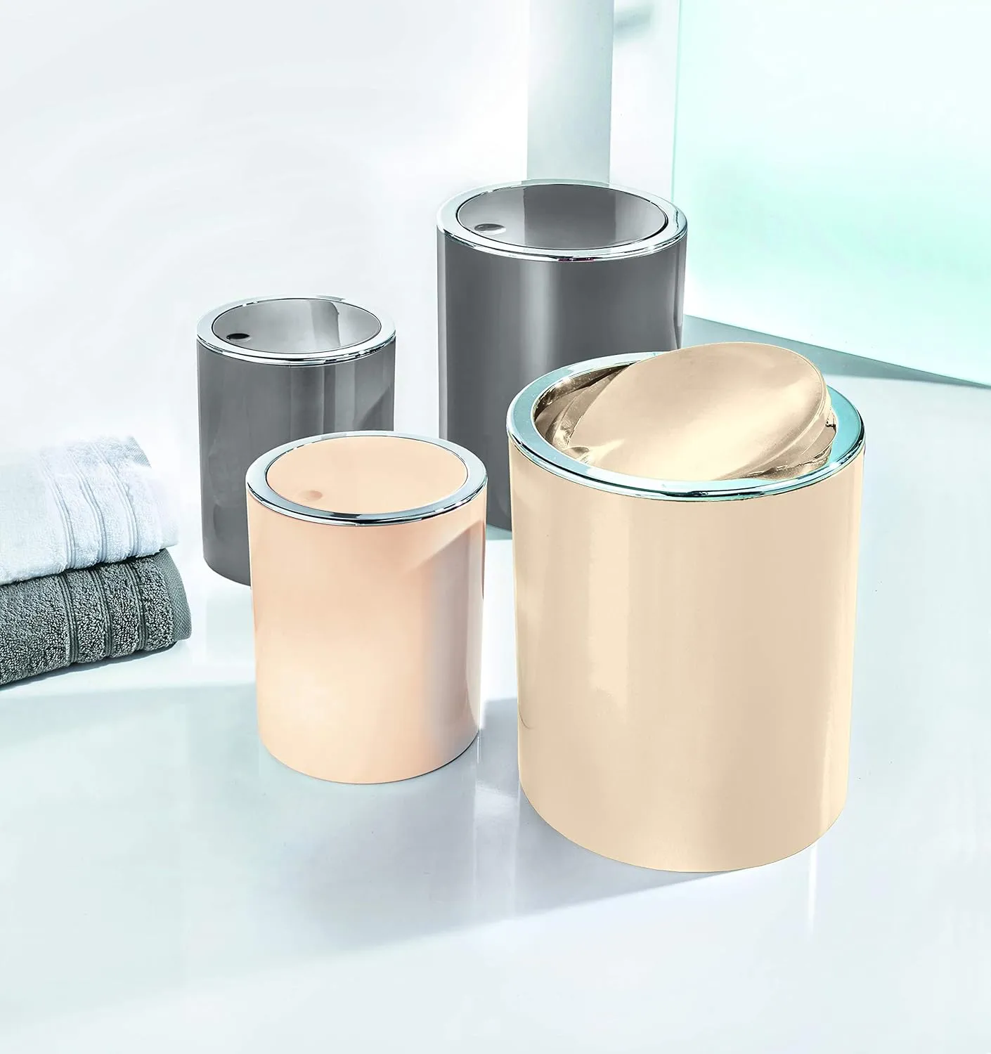 Cosmetic Bin, ABS, Snow White, Bucket 1.5 L