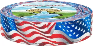 Country Brook Design - Flying Free Reflective Polyester Webbing