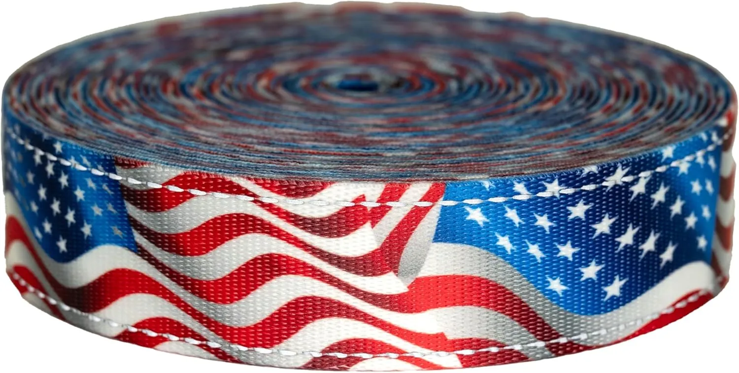 Country Brook Design - Flying Free Reflective Polyester Webbing