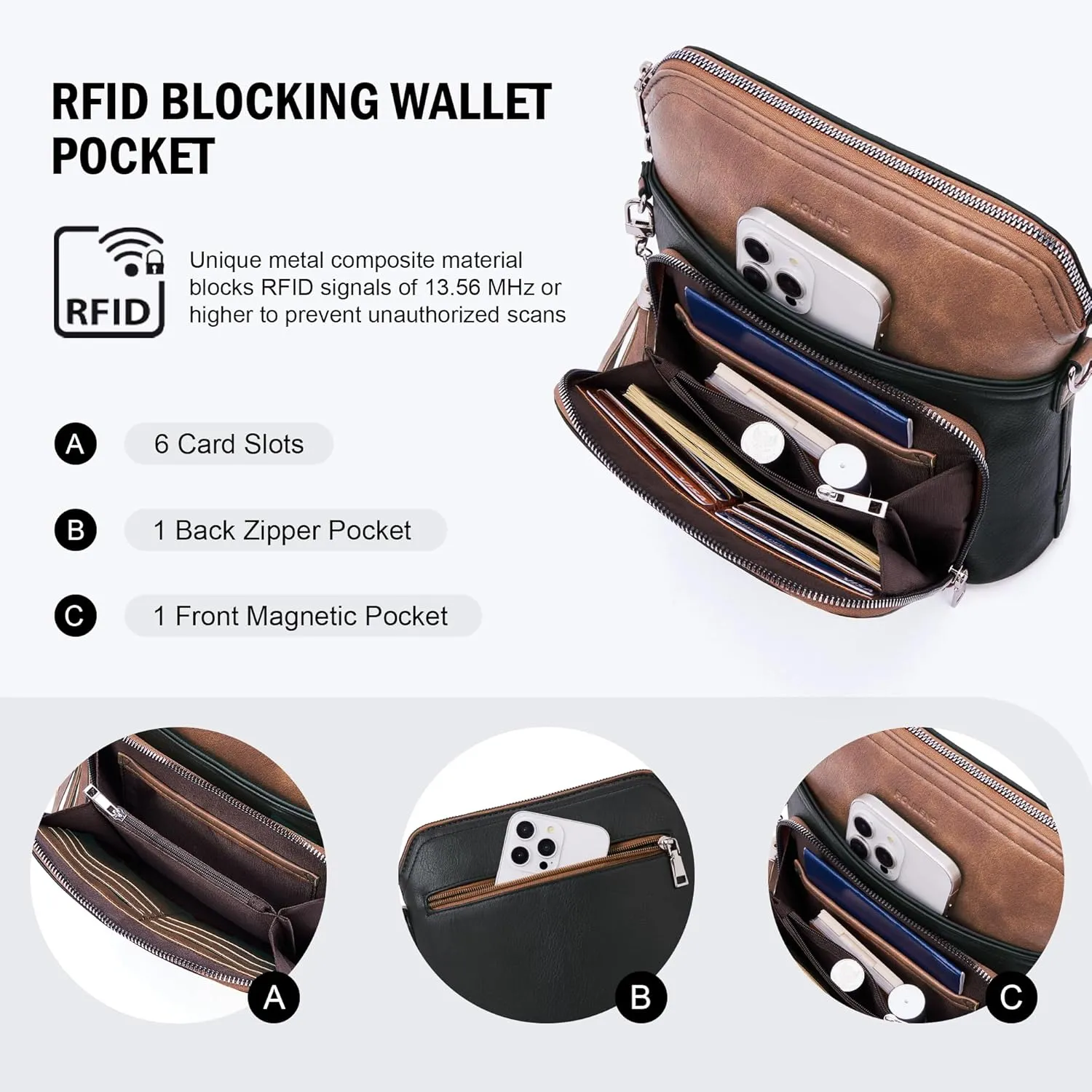 Crossbody Purse for Women,Lightweight Medium Crossbody Bag Soft Leather Women's Shoulder Handbags with Tassel