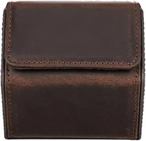 CSCDD Cowhide end Watch Box, Dustproof and Anti Drop Mechanical Watch Box Genuine Leather Storage Box