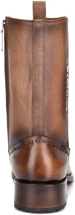 Cuadra Men's Boot in Genuine Leather with Zipper Brown