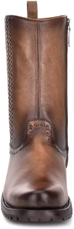 Cuadra Men's Boot in Genuine Leather with Zipper Brown