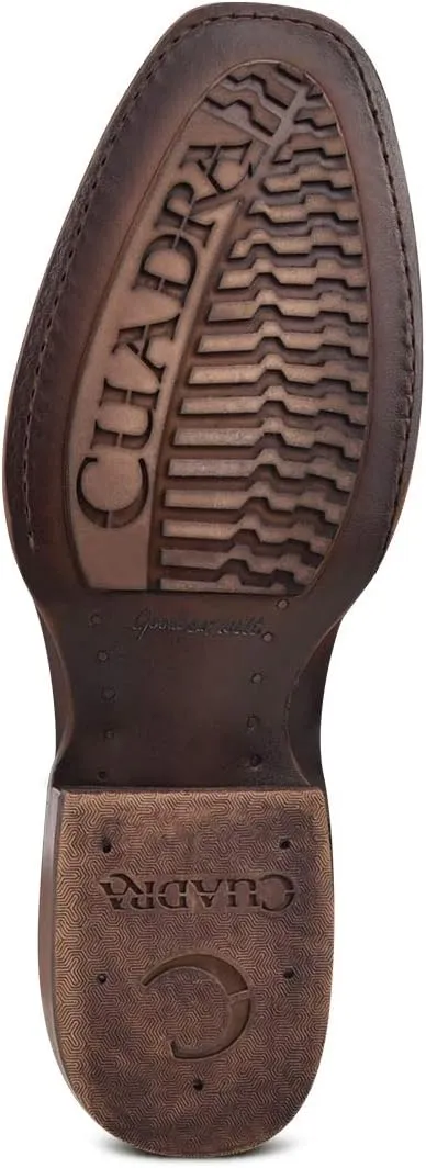 Cuadra Men's Cowboy Boot in Genuine Fuscus Leather and Bovine Leather
