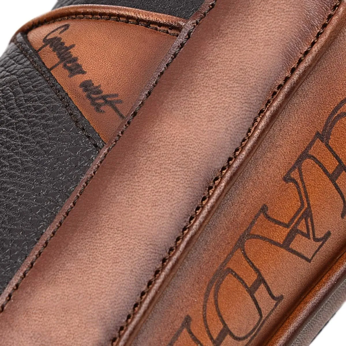 Cuadra Men's Cowboy Boot in Genuine Fuscus Leather and Bovine Leather