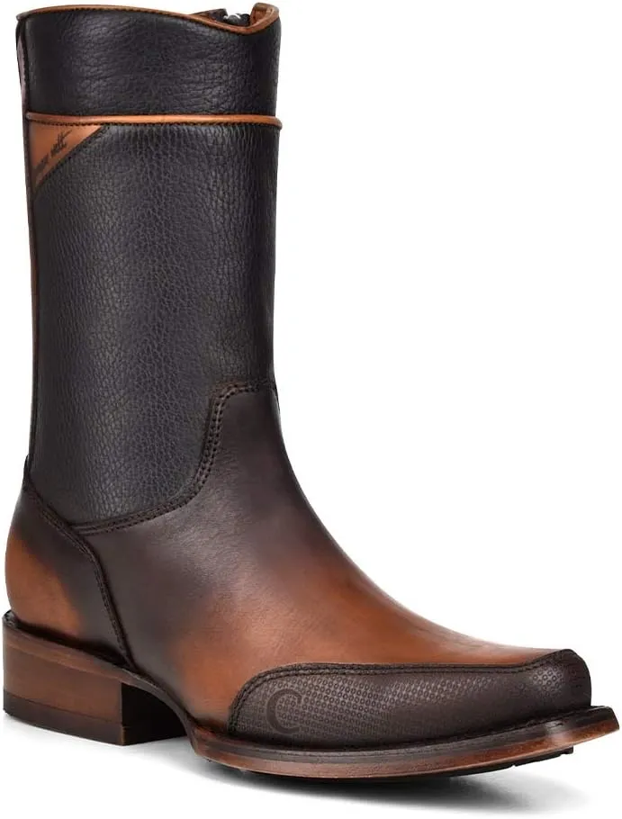 Cuadra Men's Cowboy Boot in Genuine Fuscus Leather and Bovine Leather