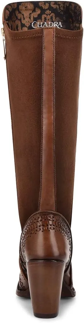 Cuadra Women's Boot in Genuine Leather Brown