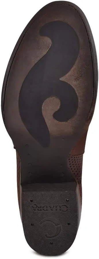 Cuadra Women's Tall Boot in Genuine Leather with Zipper Brown