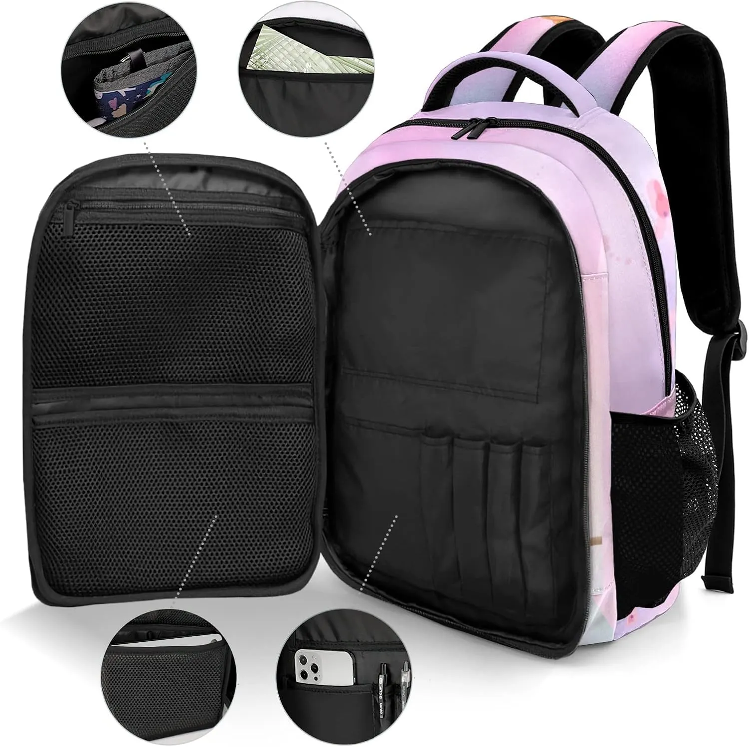 Custom Dance Club Backpack Name Casual Bag Daypack for Women Men Camping Hiking