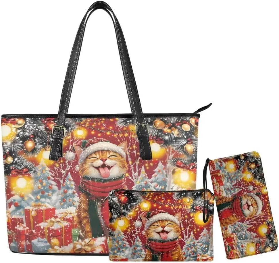 Custom Handbag and Wallet Set for Women,Handbags and Purses Wallet for Women,Personalized Work Tote Bag