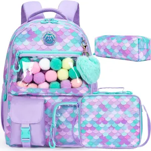 Cute Backpack for Girls Aesthetic Backpack School Backpack for Girls Backpack with Lunch Box Back to School Supplies