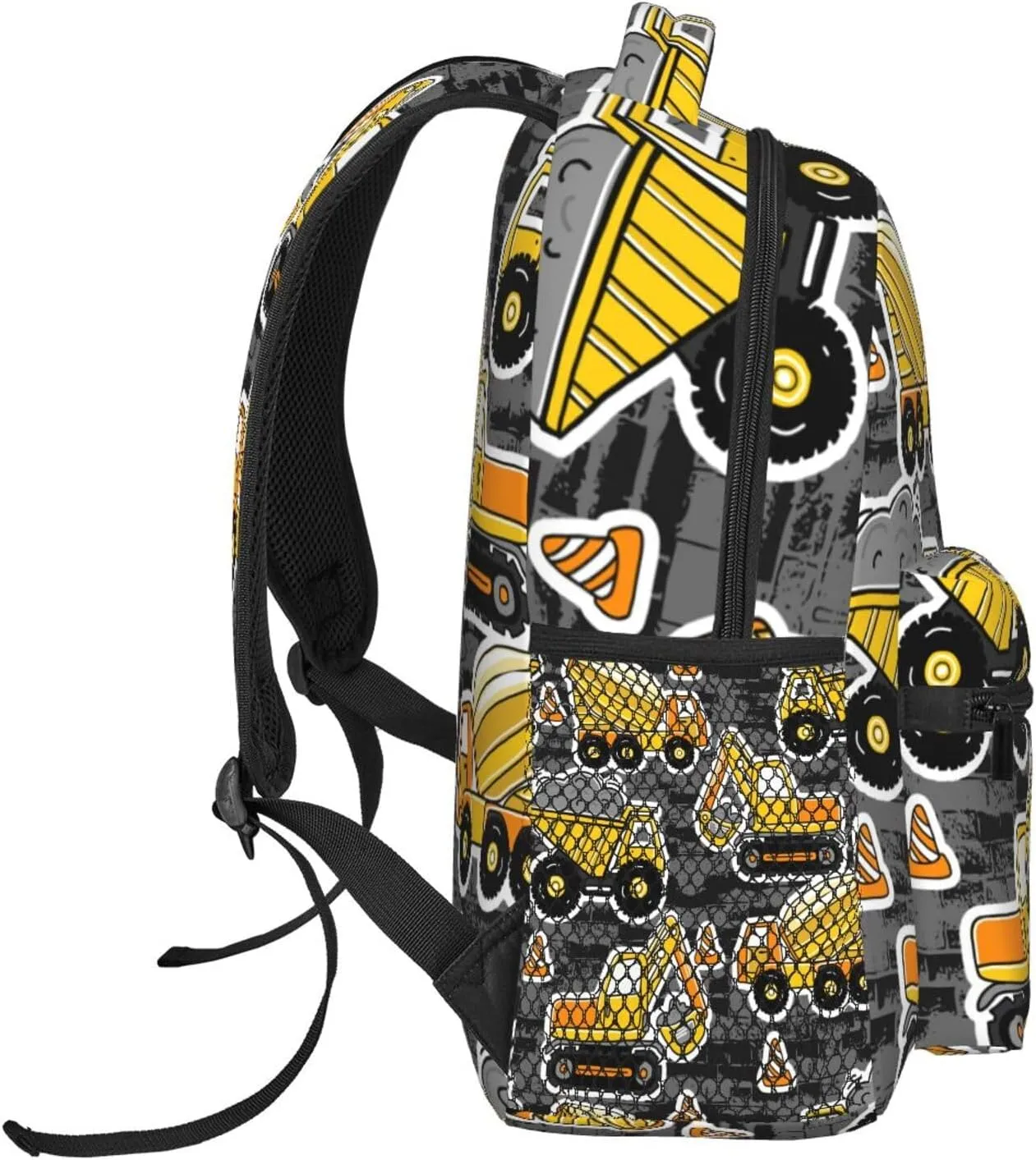 Cute Cartoon Construction Car Tractor Truck Backpack For School Laptop Bags Bookbag Big Casual Daypack For Student Girls Boys Kids Teens Travel Sports Work
