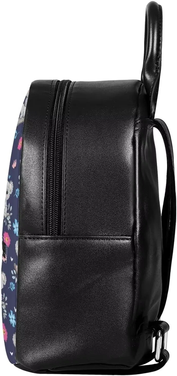Cute Koala Print School Backpack for Teen Girls Small Bookbag Lightweight School Travel Shoulder Bag for Womens Casual Fashion Daypack,Blue