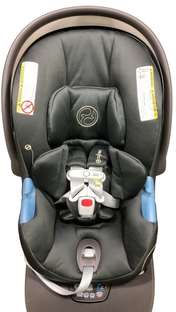 Cybex Eos and Aton G Swivel Travel System, Moon Black, Silver Frame, 2024