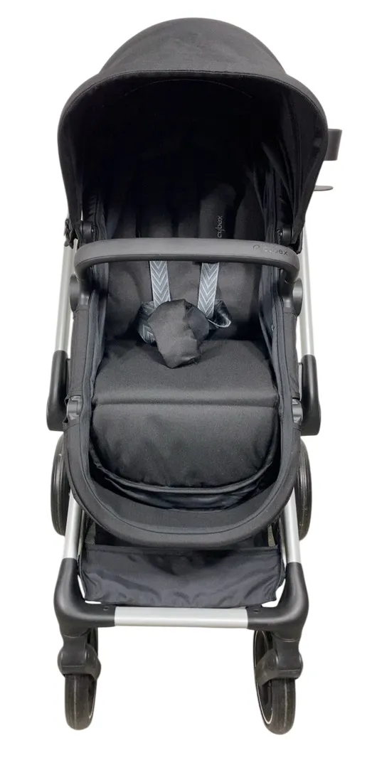 Cybex Eos and Aton G Swivel Travel System, Moon Black, Silver Frame, 2024