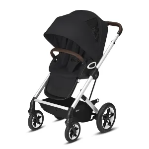 Cybex Talos S Lux Stroller, AllTerrain Wheels, FrontFacing or ParentFacing Seat Positions, OneHand Fold, Multiposition Recline, Deep Black