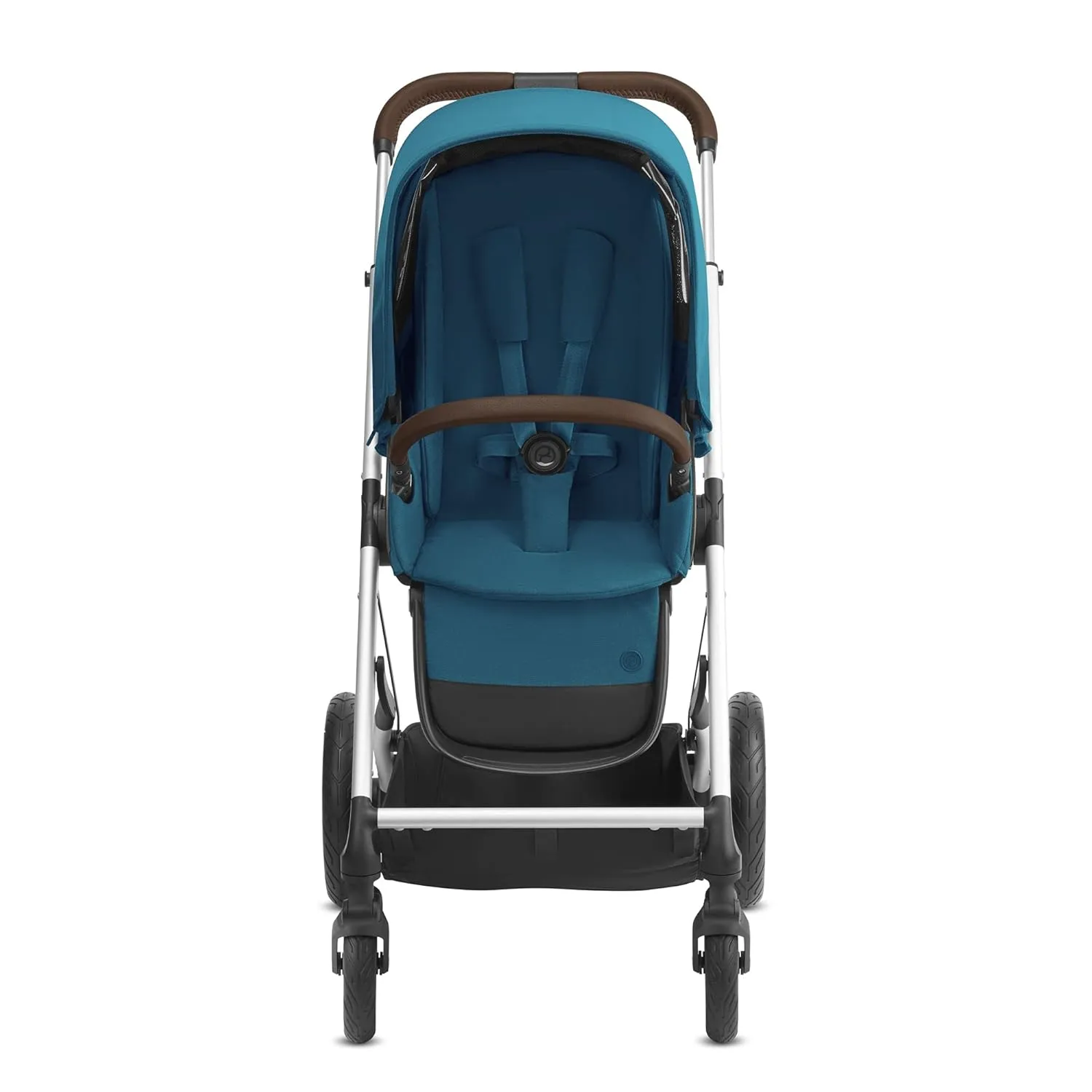 Cybex Talos S Lux Stroller, AllTerrain Wheels, FrontFacing or ParentFacing Seat Positions, OneHand Fold, Multiposition Recline, River Blue