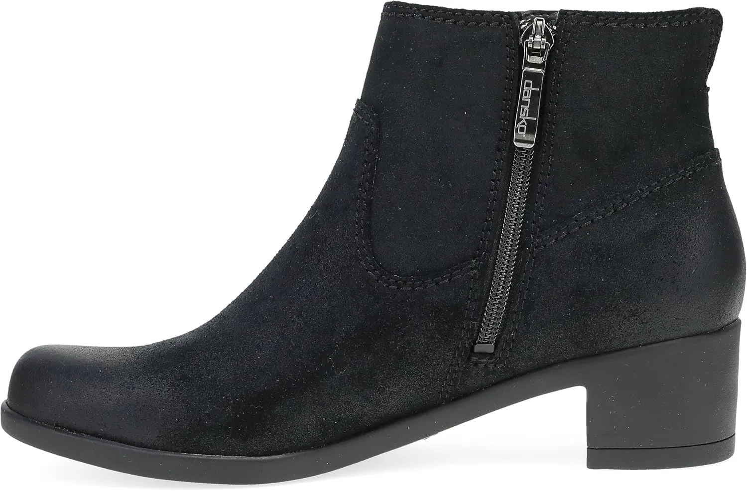 Dansko Carmella Ankle Bootie for Women - Premium Leather and Rubber Outsole for Long-Lasting Wear Natural Arch and Memory Foam Footbed for Added Support