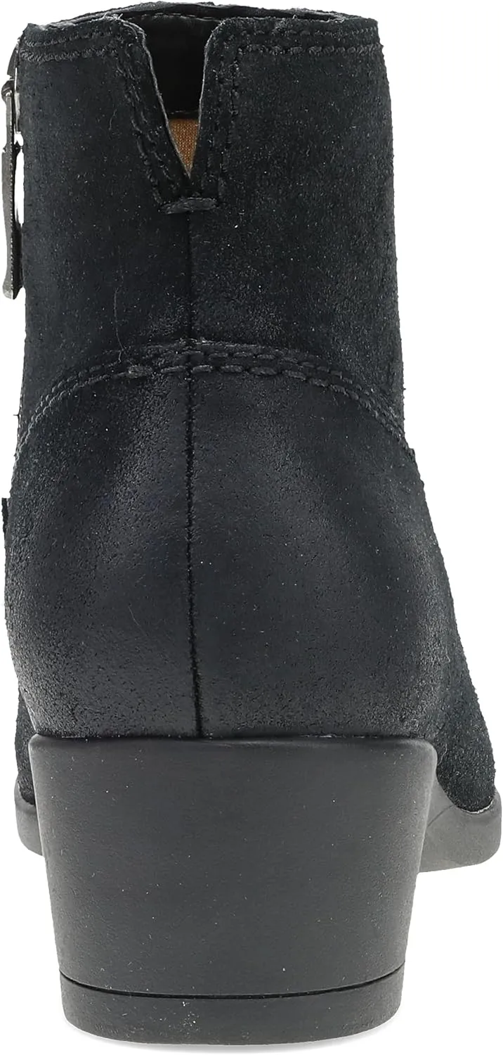 Dansko Carmella Ankle Bootie for Women - Premium Leather and Rubber Outsole for Long-Lasting Wear Natural Arch and Memory Foam Footbed for Added Support