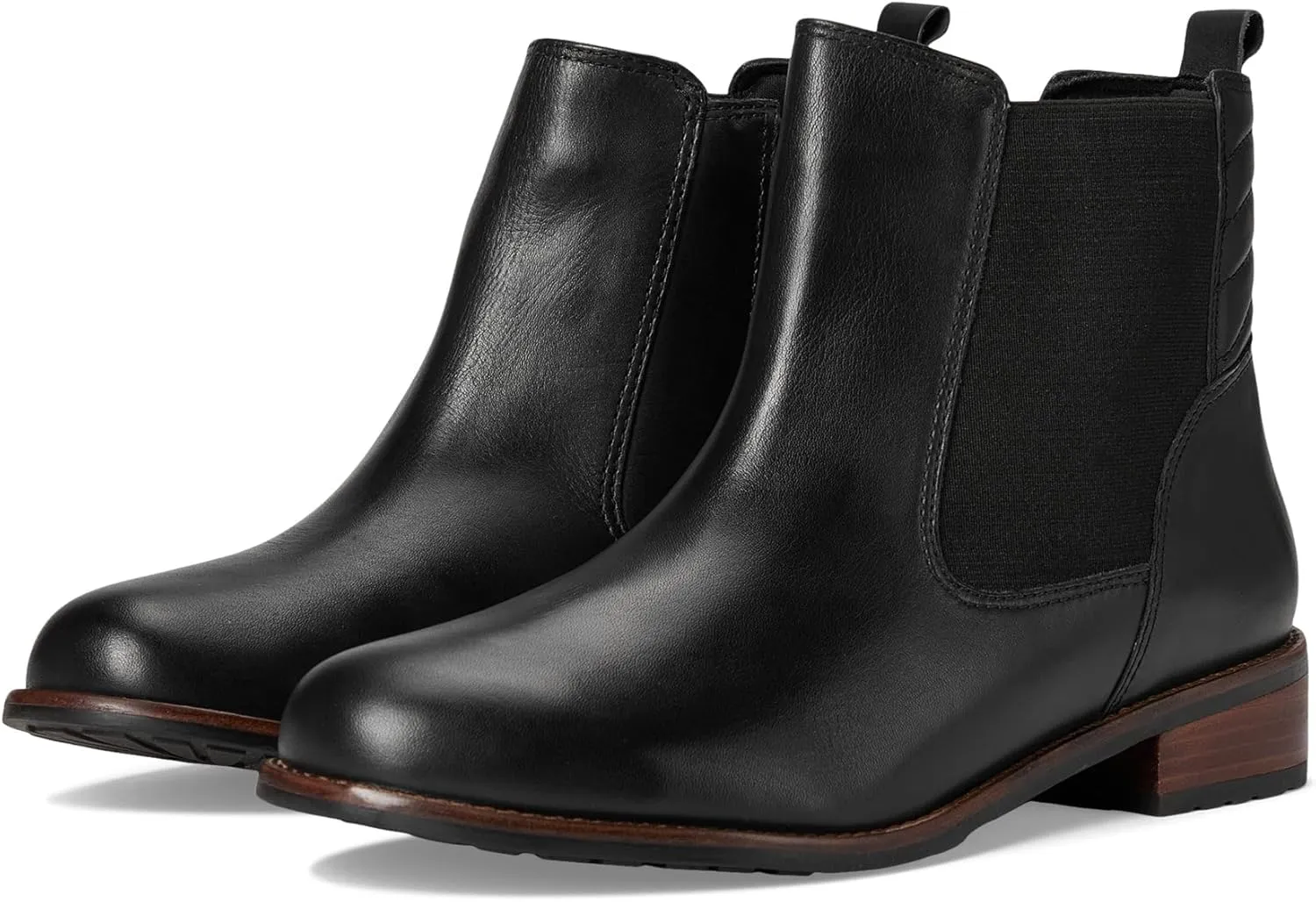 David Tate Women's Luxe Chelsea Boot, Black, 9.5 Wide