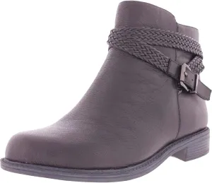 David Tate Womens Skip Zipper Buckle Booties