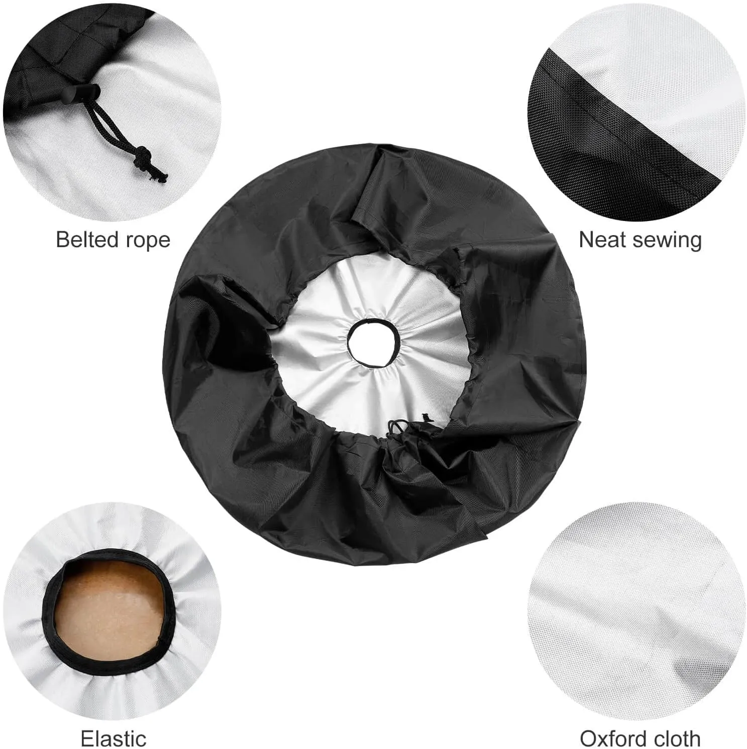 Delerain Spare Tire Cover with Backup Camera Hole Beach Life Palm Trees Wheel Covers Waterproof Dust-Proof UV Sun Universal Fit for RV Trailer RV SUV Truck (17 Inch for Diameter 31"-33")