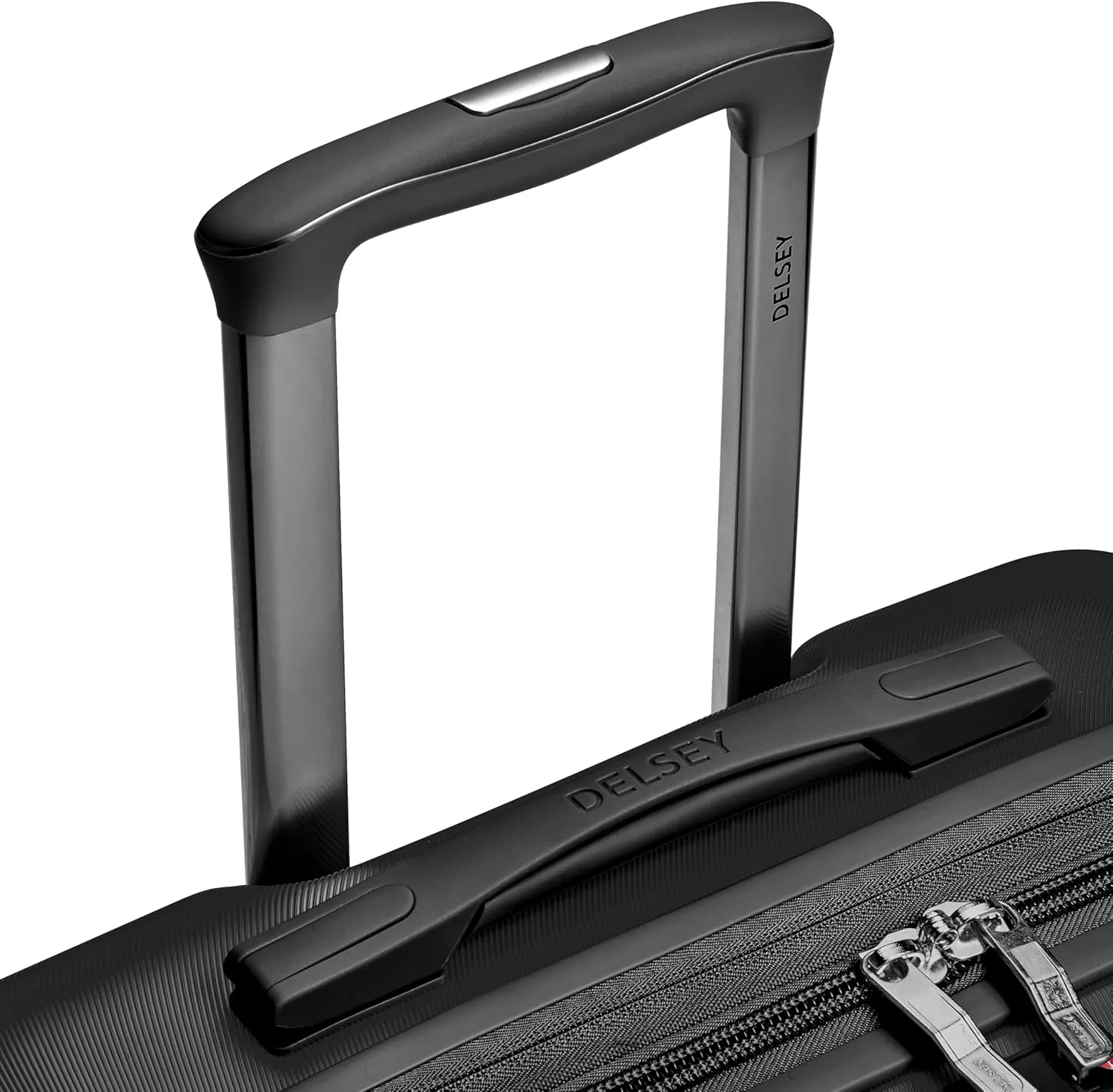 DELSEY PARIS Cruise 3.0 Hardside Expandable Luggage with Spinner Wheels, Black, Checked-Medium 24 Inch