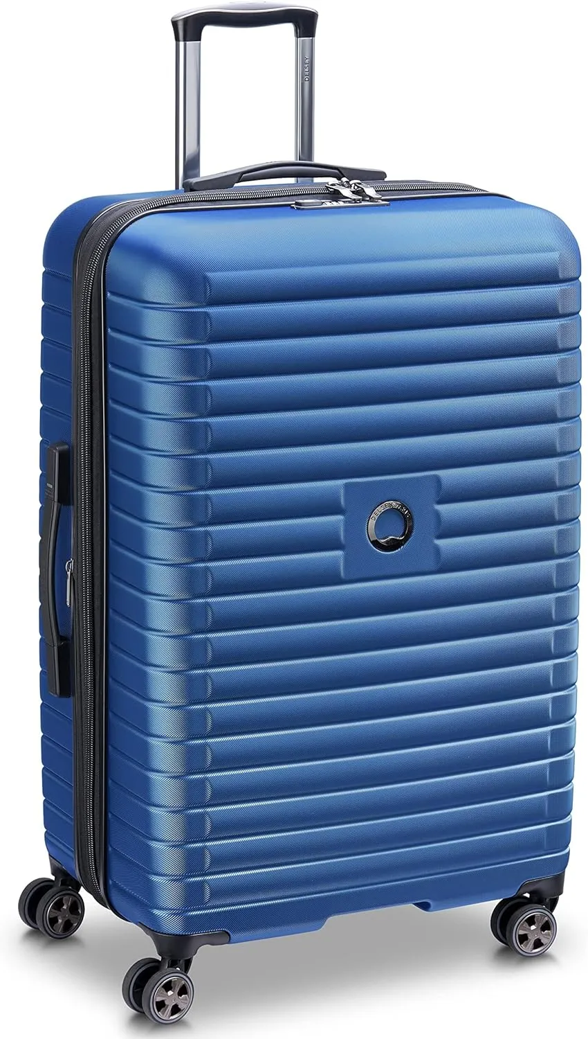 DELSEY PARIS Cruise 3.0 Hardside Expandable Luggage with Spinner Wheels, Blue, 3 Piece Set (21/24/28)