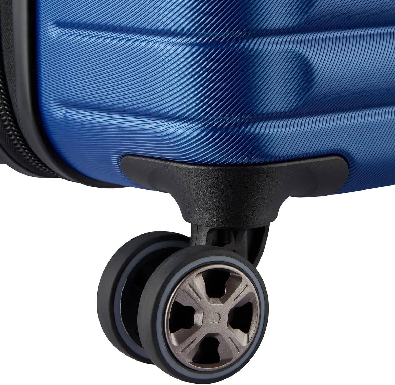 DELSEY PARIS Cruise 3.0 Hardside Expandable Luggage with Spinner Wheels, Blue, Checked 26 Inch Trunk