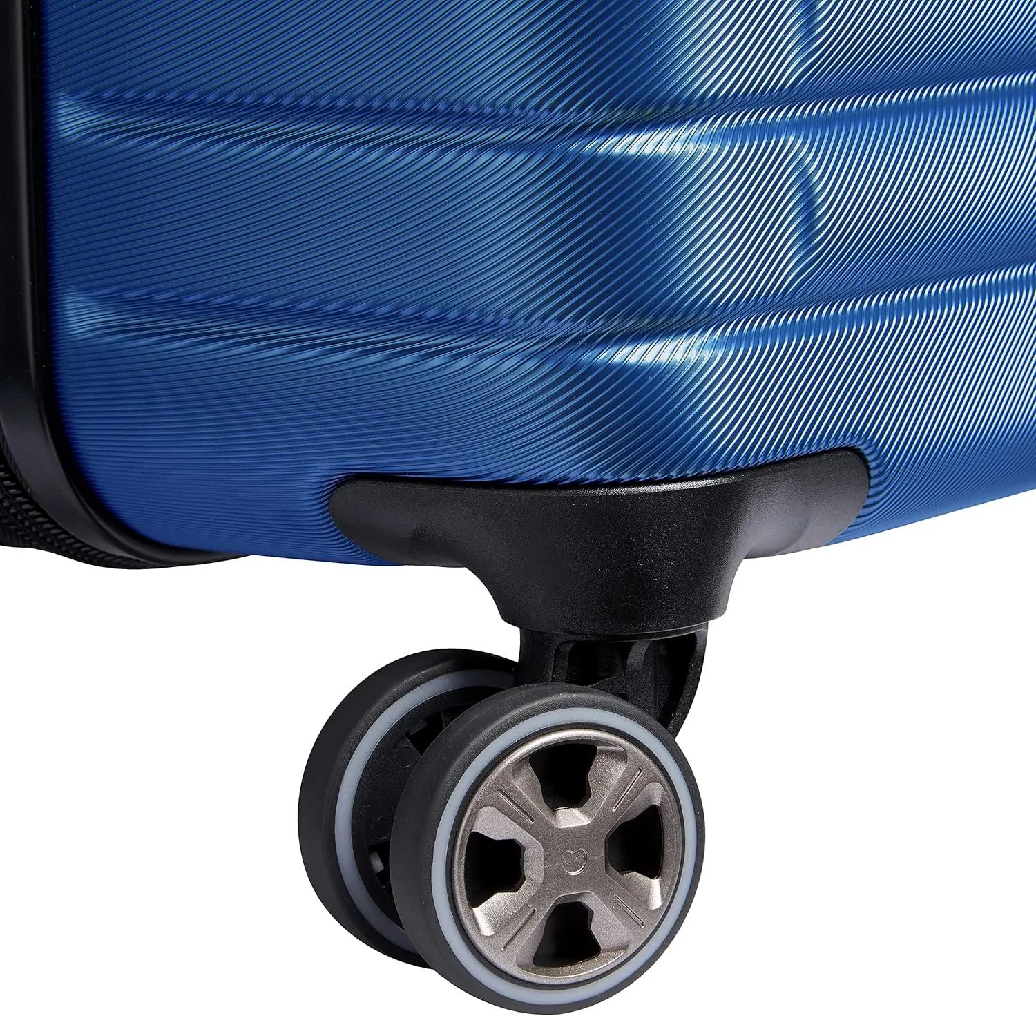 DELSEY PARIS Cruise 3.0 Hardside Expandable Luggage with Spinner Wheels, Blue, Checked-Large 28 Inch
