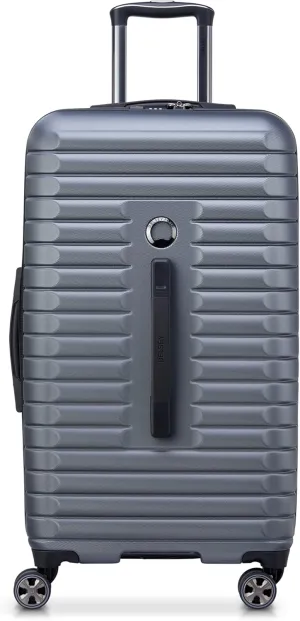 DELSEY PARIS Cruise 3.0 Hardside Expandable Luggage with Spinner Wheels, Graphite, Checked 26 Inch Trunk