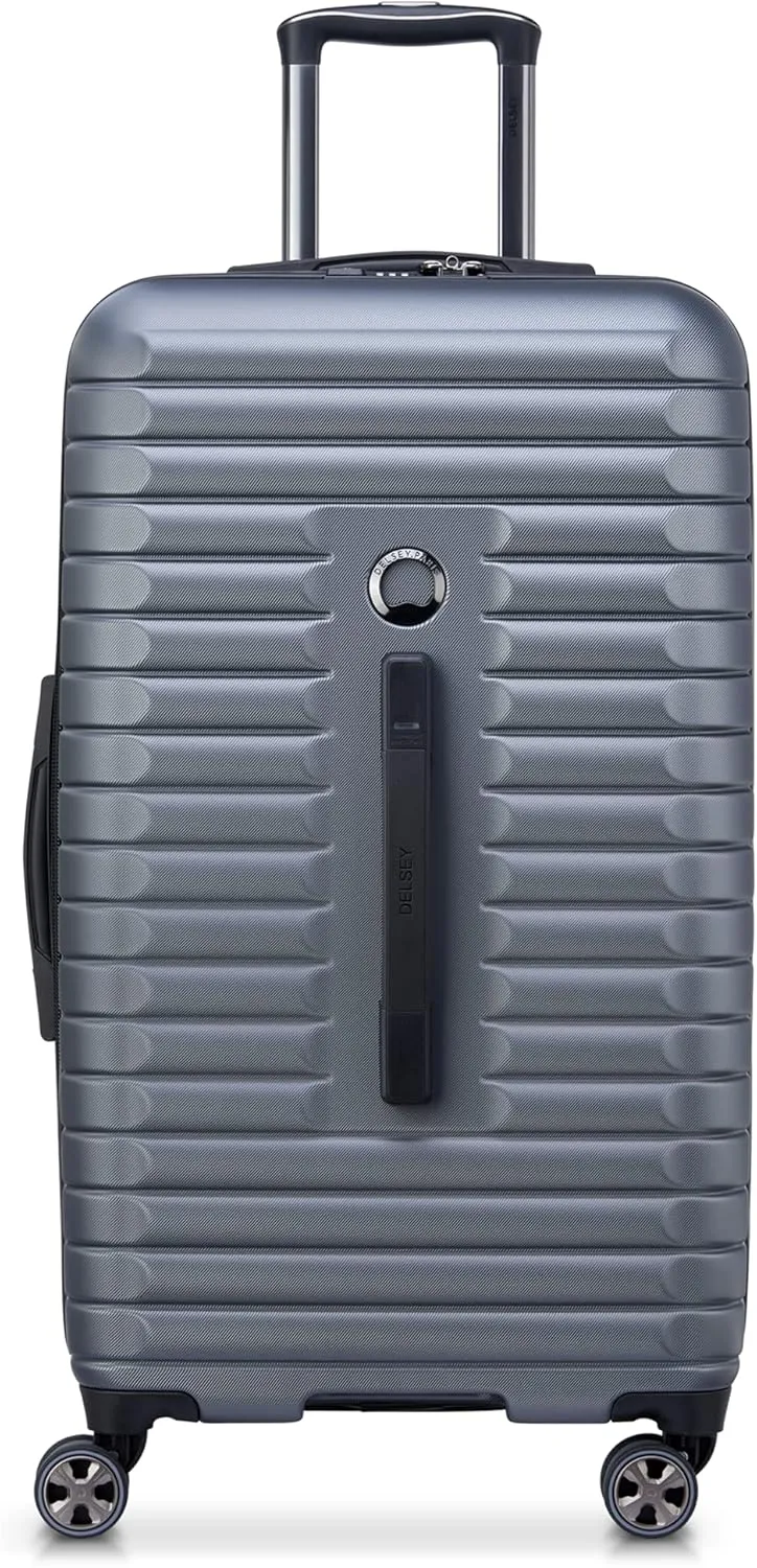 DELSEY PARIS Cruise 3.0 Hardside Expandable Luggage with Spinner Wheels, Graphite, Checked 26 Inch Trunk