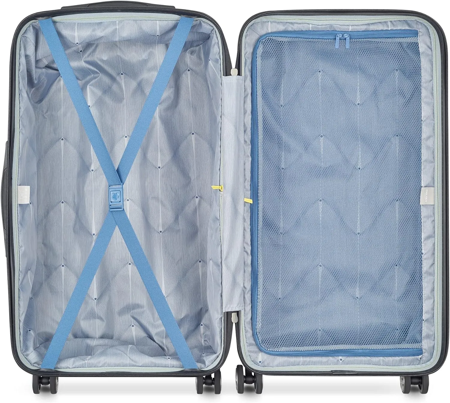 DELSEY PARIS Cruise 3.0 Hardside Expandable Luggage with Spinner Wheels, Graphite, Checked 26 Inch Trunk