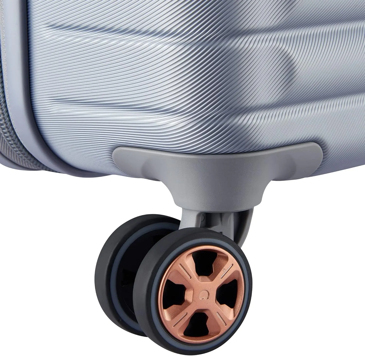 DELSEY PARIS Cruise 3.0 Hardside Expandable Luggage with Spinner Wheels, Platinum, Checked 26 Inch Trunk