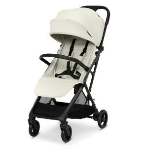Delta Children Icon Ultra Compact Lightweight Everyday & Travel Stroller - One-Hand Fold - Only 15.6 Pounds - Fits in Overhead Compartments - Greenguard Gold Certified - Multi-Position Recline, Cream