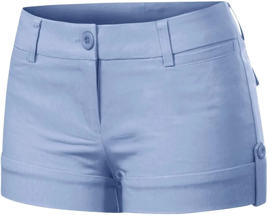 Design by Olivia Women's Body Enhancing Comfort Modern City Cuffed Short with Pockets