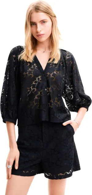 Desigual Women's Woman Woven Blouse 3/4 Sleeve