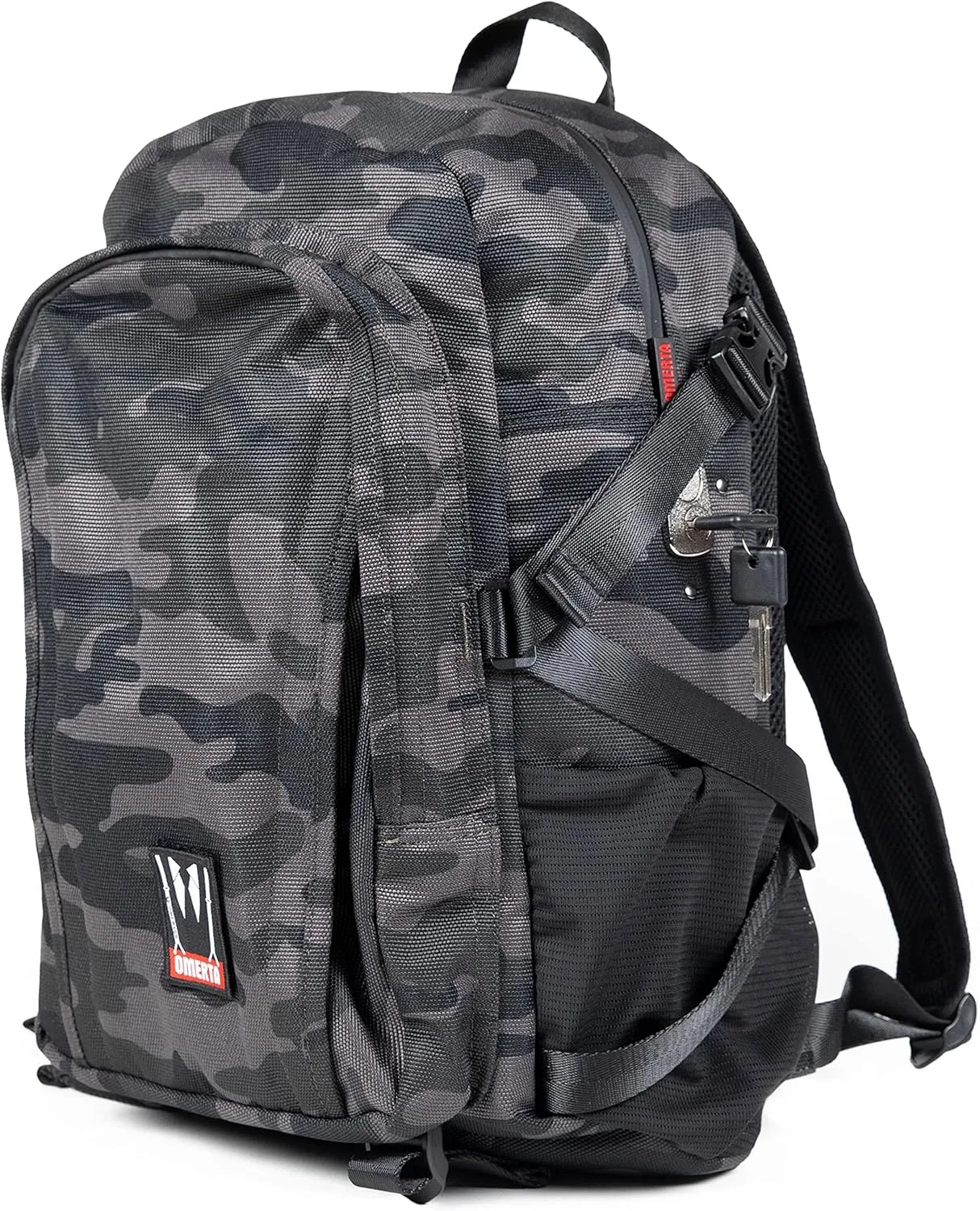 DIME BAGS - Transporter Backpack - Carbon Filter Lined Bag with Heavy-Duty Lock (Camouflage)