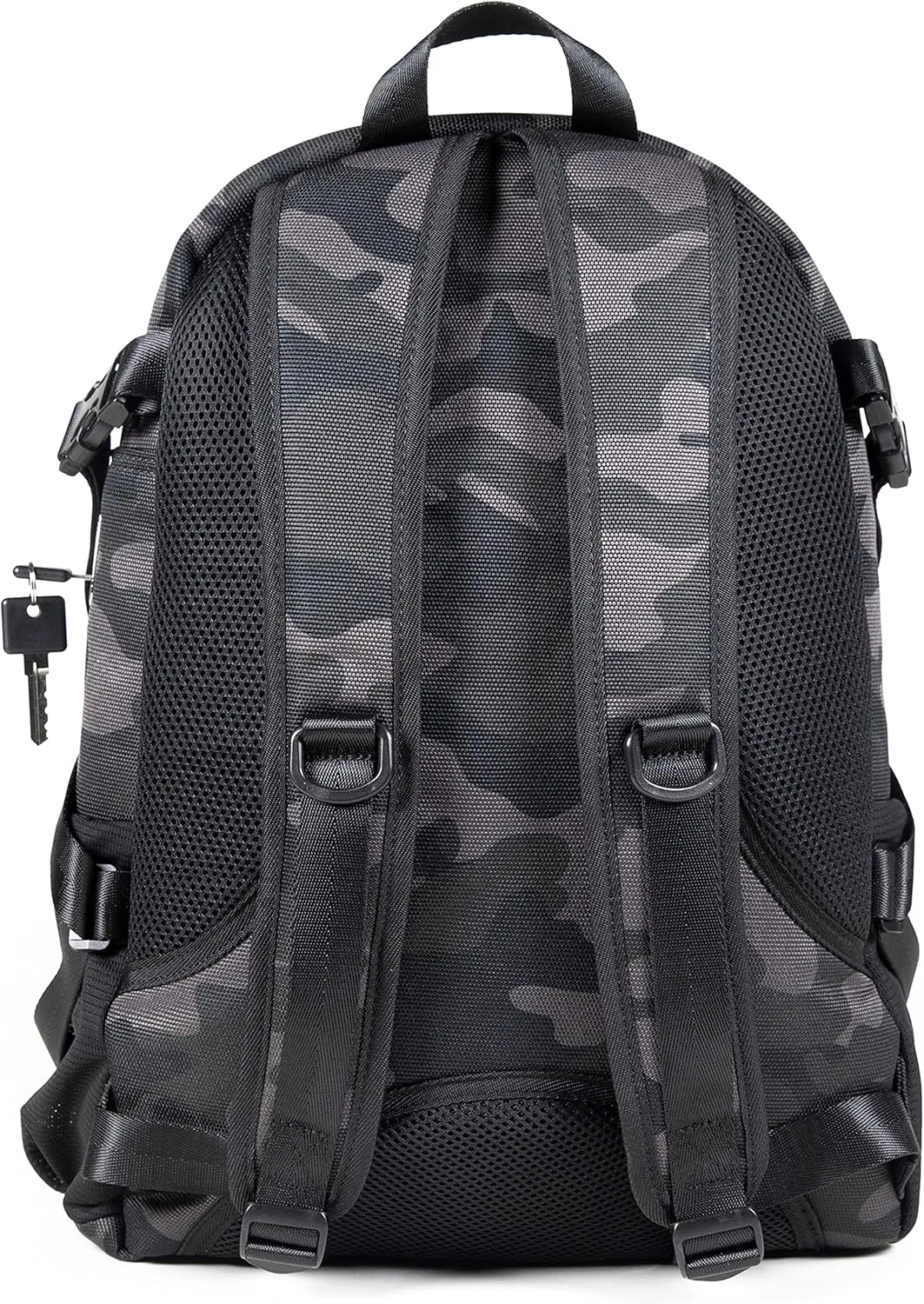 DIME BAGS - Transporter Backpack - Carbon Filter Lined Bag with Heavy-Duty Lock (Camouflage)