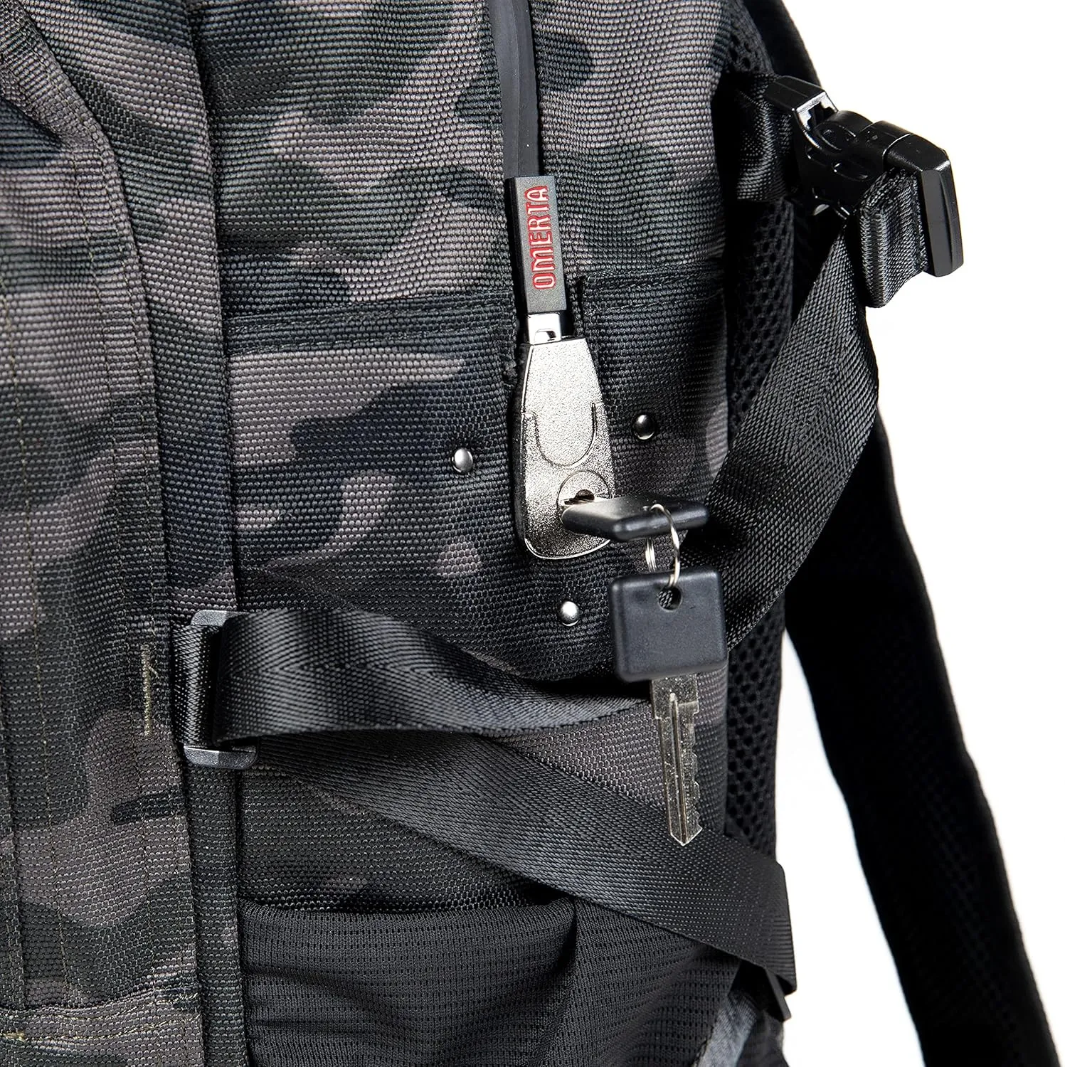 DIME BAGS - Transporter Backpack - Carbon Filter Lined Bag with Heavy-Duty Lock (Camouflage)
